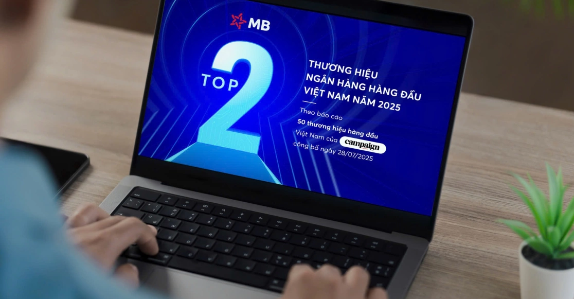 MB giữ vị trí top 2 thương hiệu ngân hàng Việt
