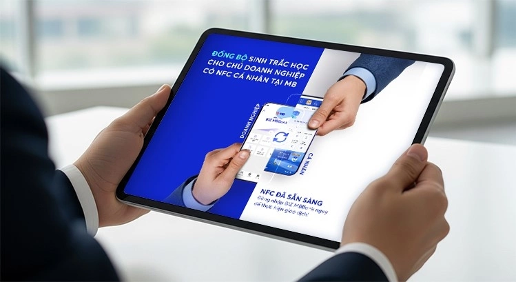 MB đồng bộ sinh trắc học cho chủ doanh nghiệp đã có NFC