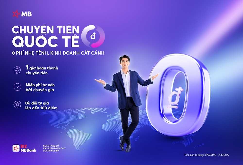 Chuyển tiền quốc tế 0 đồng phí trên BIZ MBBank: chắp cánh cho doanh nghiệp xuất nhập khẩu vươn ra thế giới