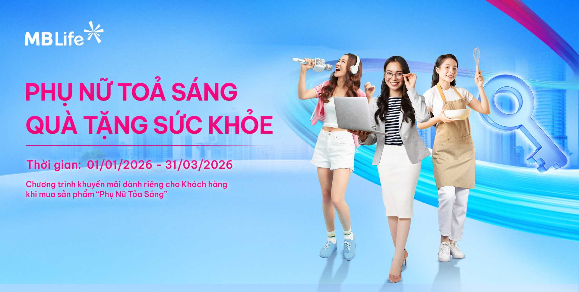 Chương trình khuyến mại: Phụ Nữ Tỏa Sáng-Sống Trọn Thảnh Thơi