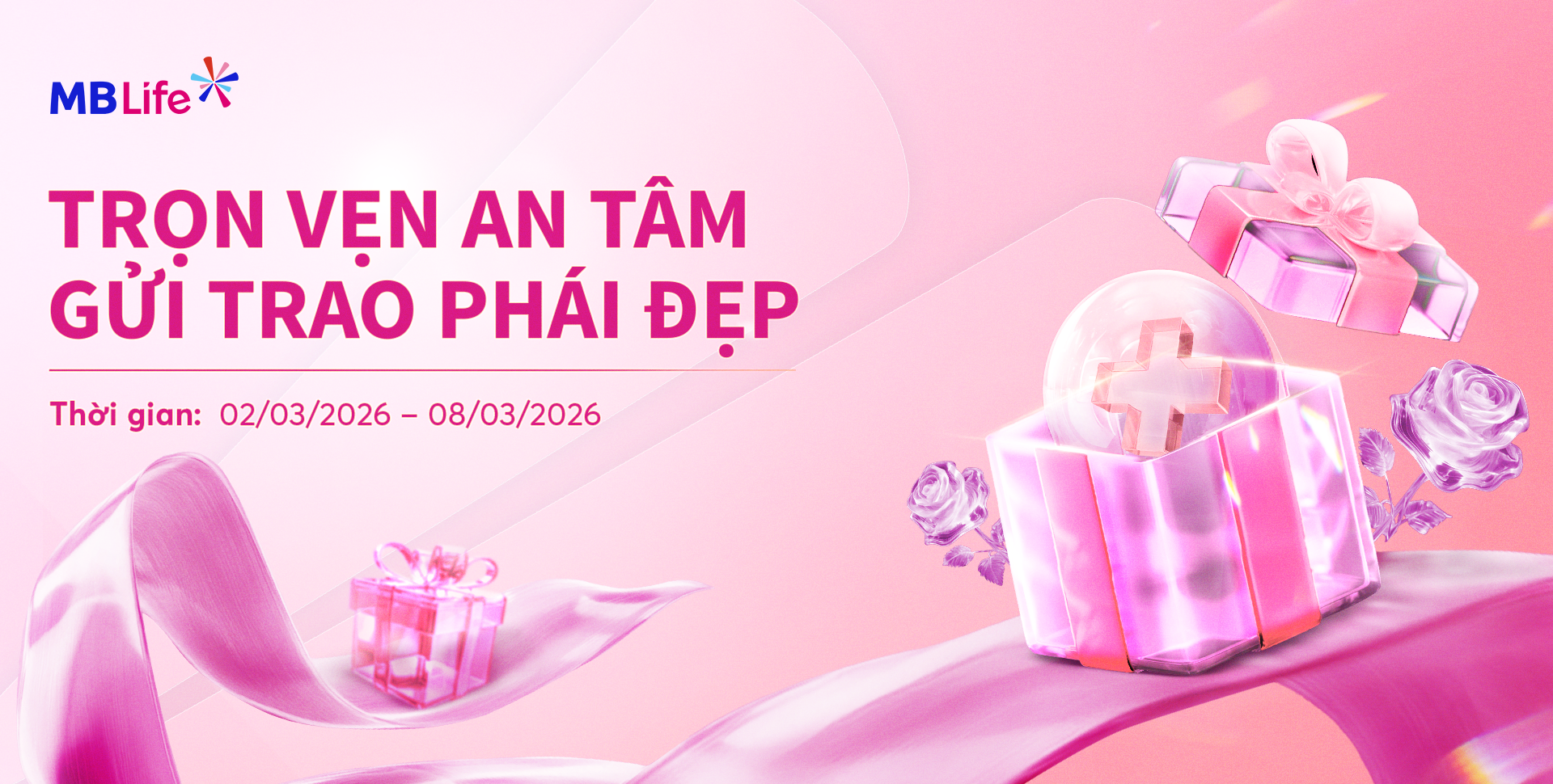 Chương trình khuyến mại: Trọn vẹn an tâm – Gửi trao phái đẹp