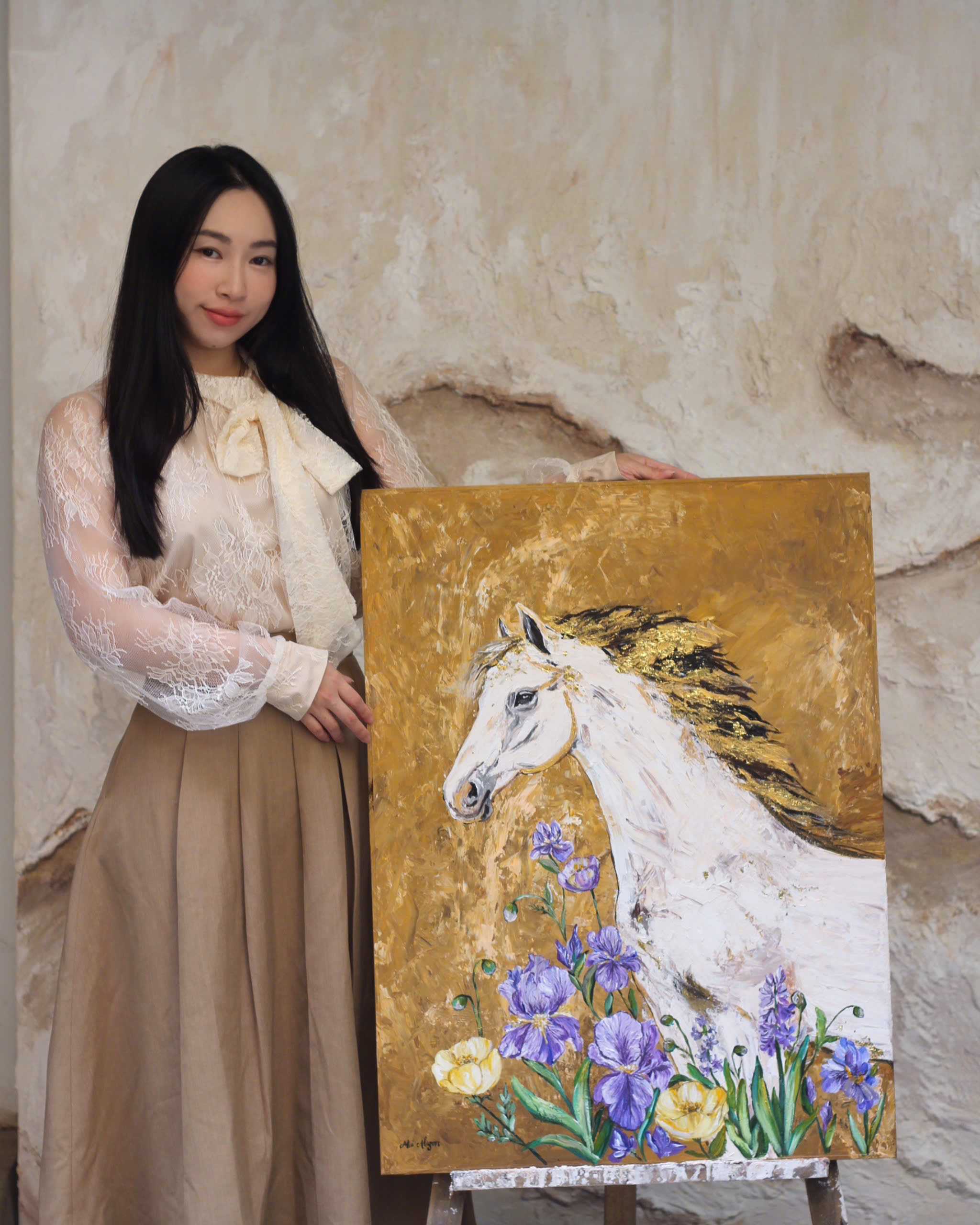 Vì sao “năm con ngựa” khiến giới trẻ săn tìm tranh ngựa? Ẩn ý phía sau bức “Bạch Mã Kim Hoa” gây chú ý năm 2026